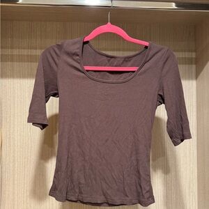 DAZY Chic Brown Women's Short Half Sleeve Top